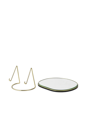 ferm LIVING Pond Table Mirror – Brass