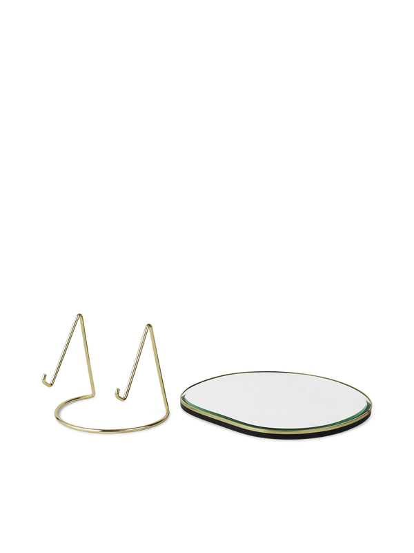 ferm LIVING Pond Table Mirror – Brass