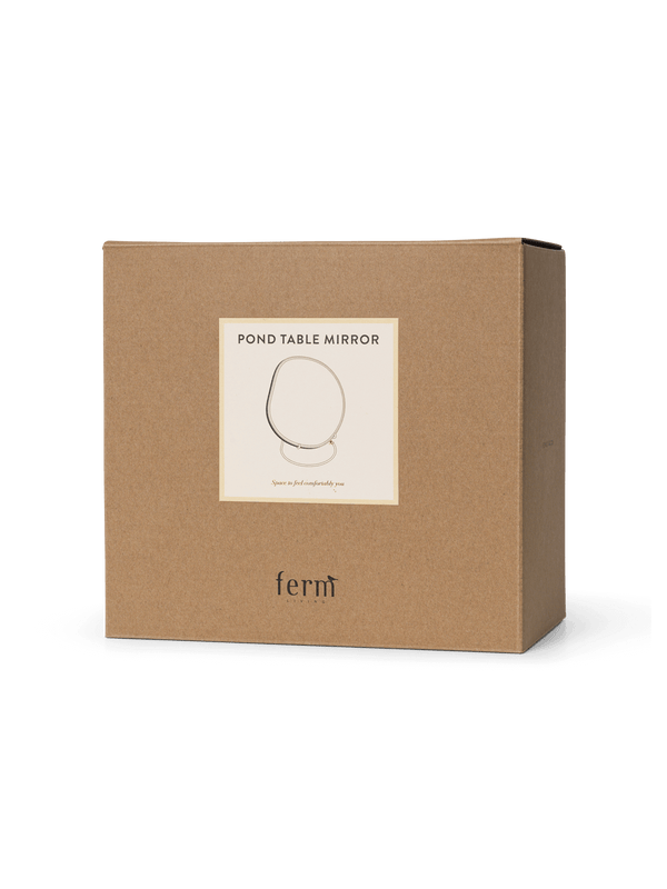 ferm LIVING Pond Table Mirror – Brass