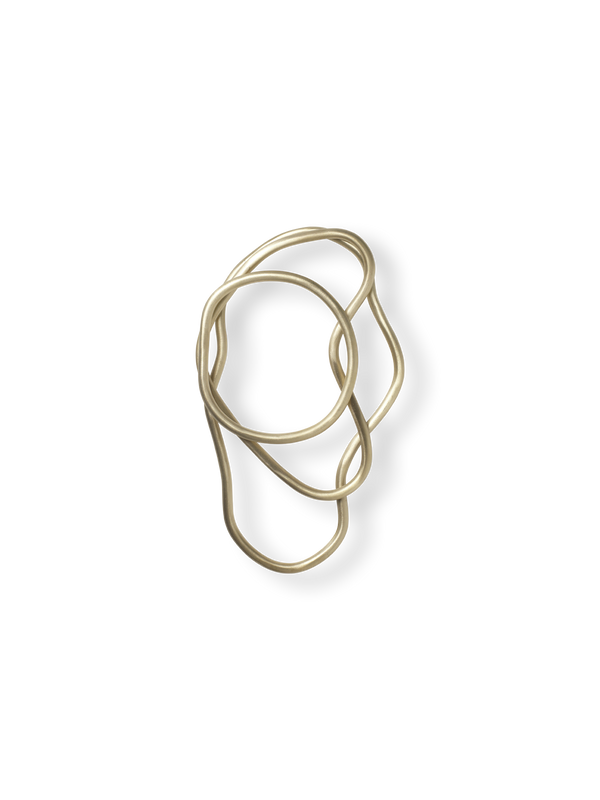 ferm LIVING Pond Trivets – Set of 3 – Brass