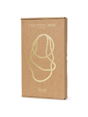 ferm LIVING Pond Trivets – Set of 3 – Brass