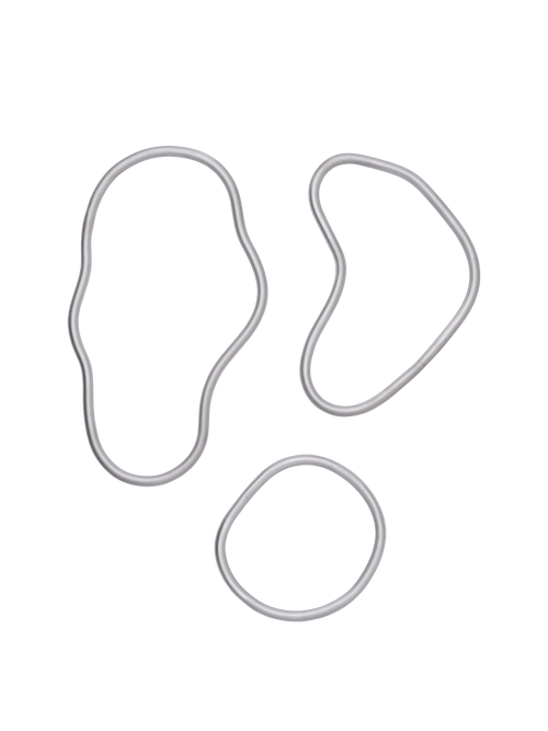 ferm LIVING Pond Trivets – Set of 3 – Aluminium