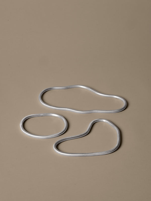 ferm LIVING Pond Trivets – Set of 3 – Aluminium