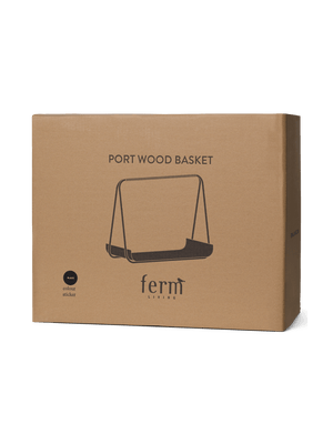 ferm LIVING Port Wood Basket – Black