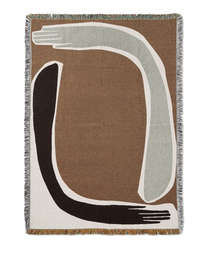 ferm LIVING Pose Tapestry Blanket – Coffee