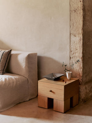 ferm LIVING Press High Tray – Aluminium