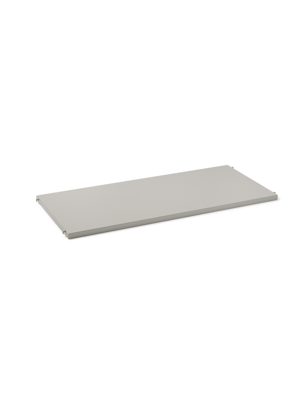 ferm LIVING Punctual Solid Metal Shelf – Light Grey