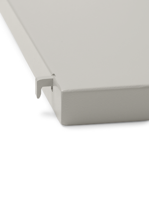 ferm LIVING Punctual Solid Metal Shelf – Light Grey