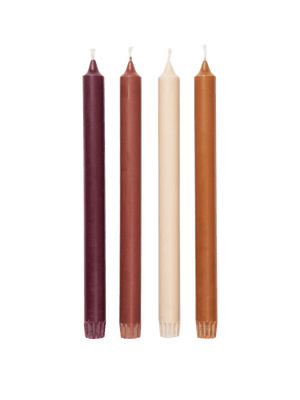 ferm LIVING Pure Candles – Set of 4 – Roseate Blend