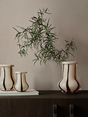 ferm LIVING Riban Vase H15 cm – Cream