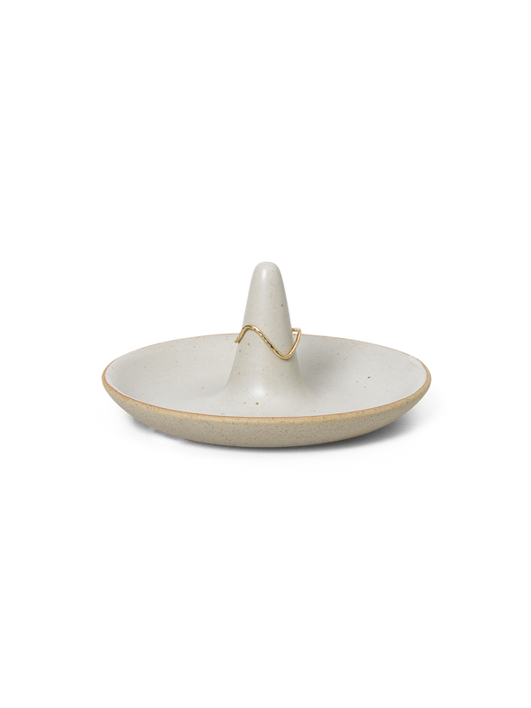 ferm LIVING Ring Cone – Off-white Speckle