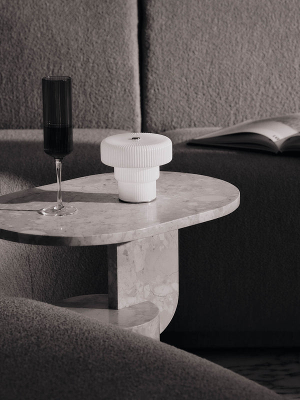 ferm LIVING Ripple Champagne Flutes – Set of 2 – Smoked Grey