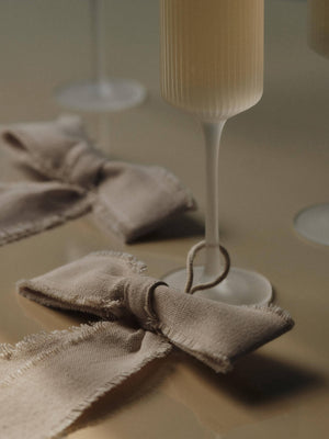 ferm LIVING Ripple Champagne Flutes – Set of 2 – Frosted