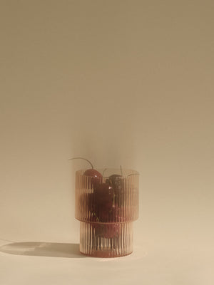 ferm LIVING Ripple Glasses – Set of 4 – Blush