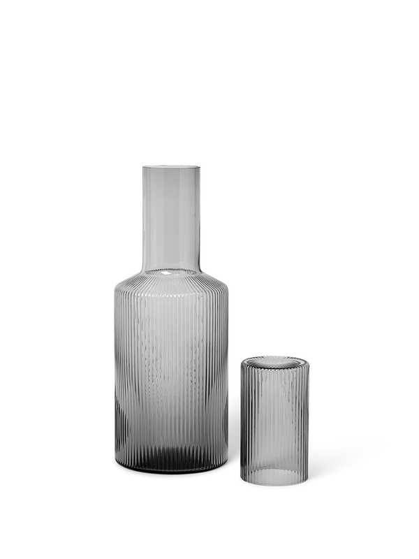ferm LIVING Ripple Lid – Smoked Grey