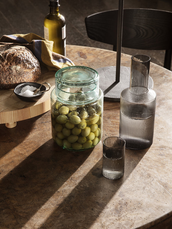 ferm LIVING Ripple Lid – Smoked Grey