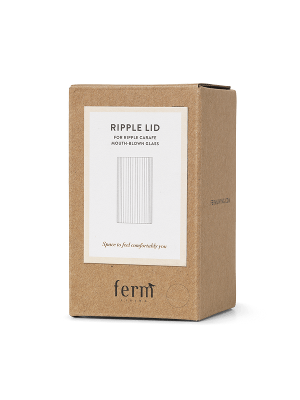 ferm LIVING Ripple Lid – Smoked Grey