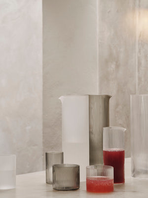 ferm LIVING Ripple Milk Jug – Clear