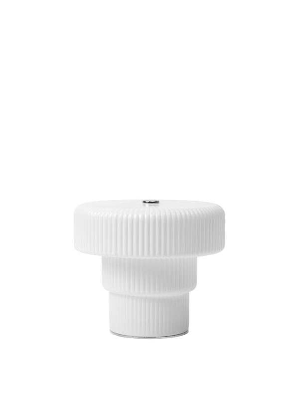 ferm LIVING Ripple Portable Lamp H10 cm – White