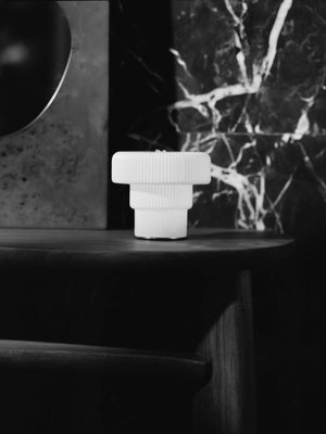 ferm LIVING Ripple Portable Lamp H10 cm – White