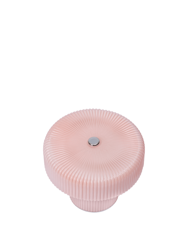 ferm LIVING Ripple Portable Lamp H10 cm – Pale Rose