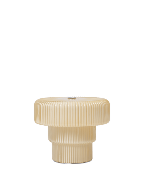 ferm LIVING Ripple Portable Lamp H10 cm – Oat