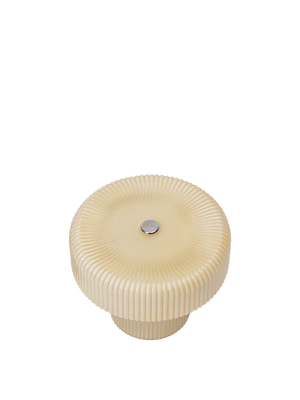 ferm LIVING Ripple Portable Lamp H10 cm – Oat