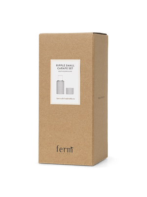 ferm LIVING Ripple Small Carafe Set – Smoked Grey