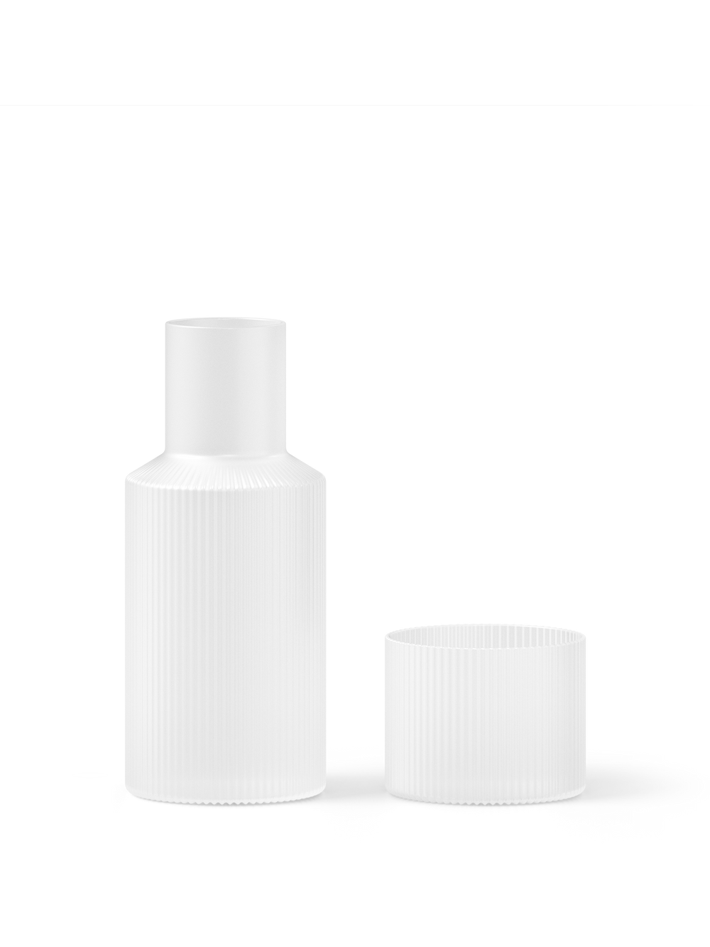 ferm LIVING Ripple Small Carafe Set – Frosted