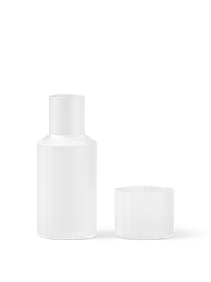 ferm LIVING Ripple Small Carafe Set – Frosted