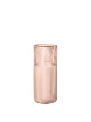ferm LIVING Ripple Small Carafe Set – Blush