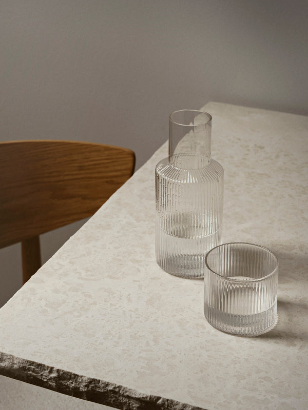 ferm LIVING Ripple Small Carafe Set – Clear