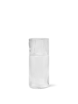 ferm LIVING Ripple Small Carafe Set – Clear