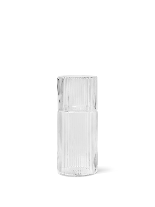 ferm LIVING Ripple Small Carafe Set – Clear