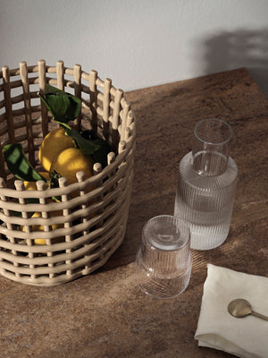 ferm LIVING Ripple Small Carafe Set – Clear