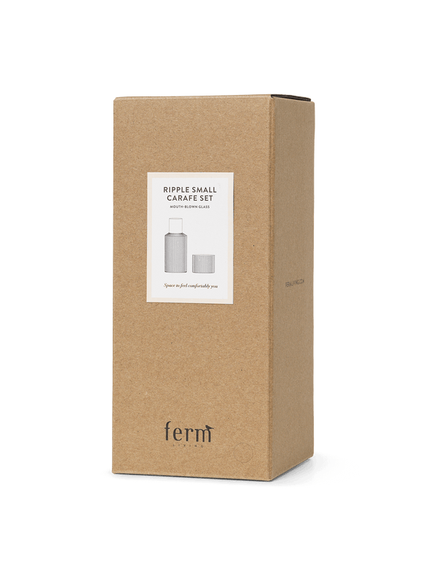 ferm LIVING Ripple Small Carafe Set – Clear