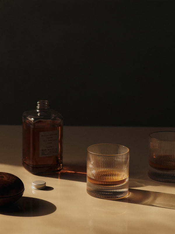 ferm LIVING Ripple Tumbler Glasses – Set of 2 – Clear