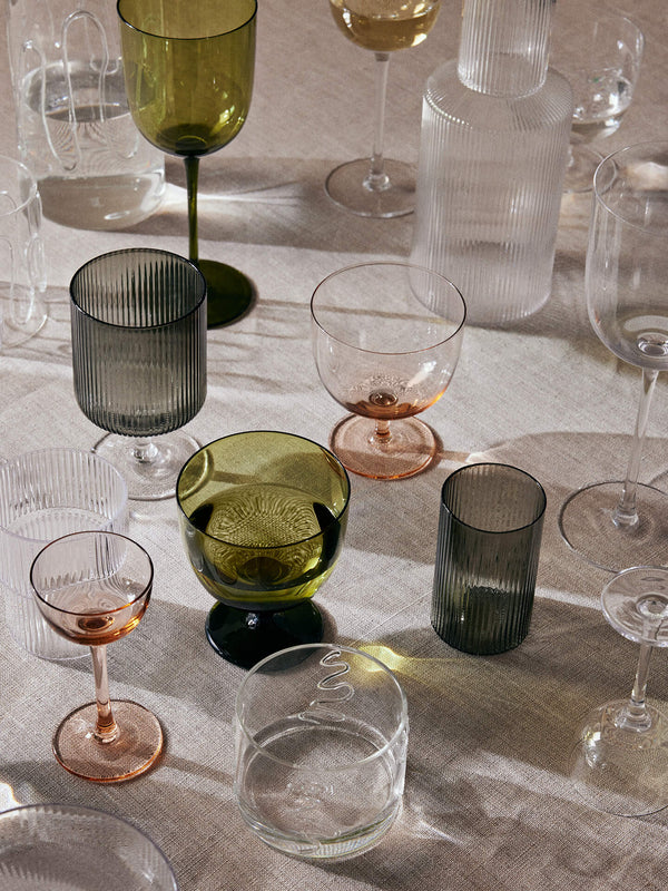 ferm LIVING Ripple Verrines – Set of 4 – Smoked Grey