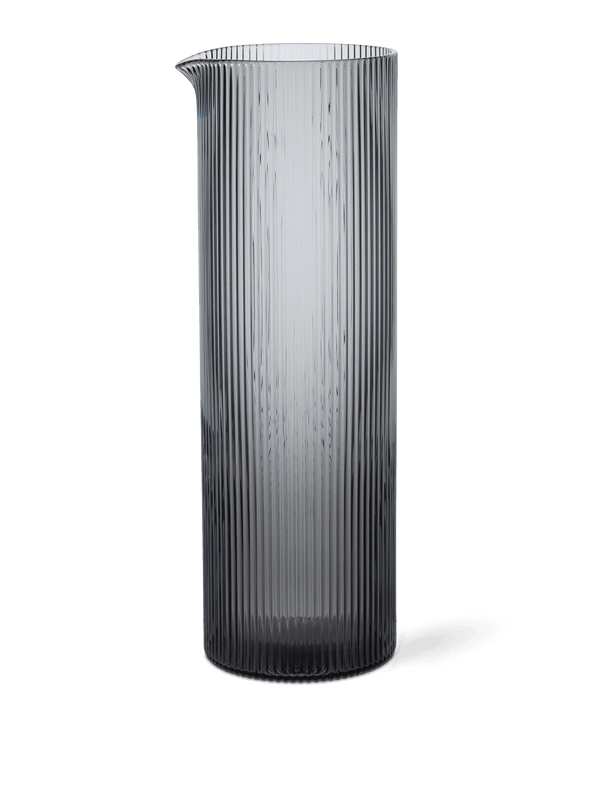 ferm LIVING Ripple Water Jug – Smoked Grey