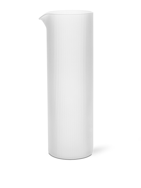 ferm LIVING Ripple Water Jug – Frosted