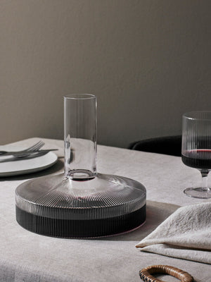 ferm LIVING Ripple Wine Carafe – Clear