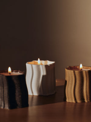 ferm LIVING Rylith Scented Candle H9 cm – Off-White