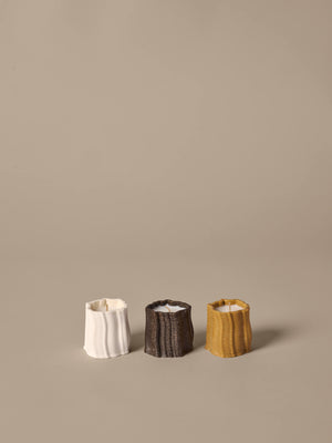 ferm LIVING Rylith Scented Candles H6 cm – Set of 3