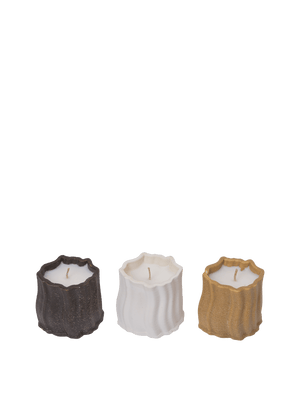 ferm LIVING Rylith Scented Candles H6 cm – Set of 3