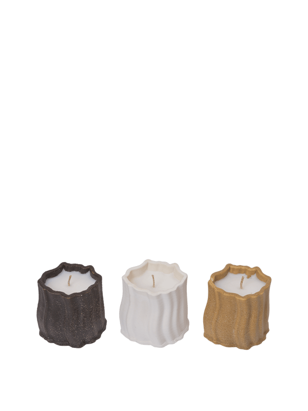 ferm LIVING Rylith Scented Candles H6 cm – Set of 3