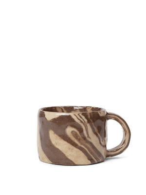 ferm LIVING Ryu Mug Low – Sand / Brown