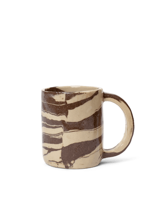 ferm LIVING Ryu Mug Tall – Sand / Brown