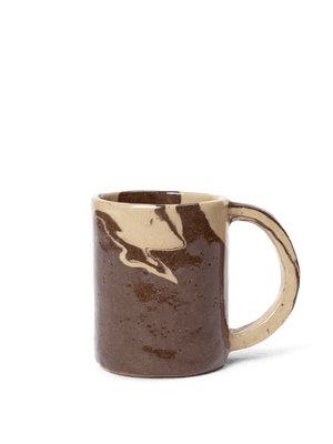 ferm LIVING Ryu Mug Tall – Sand / Brown