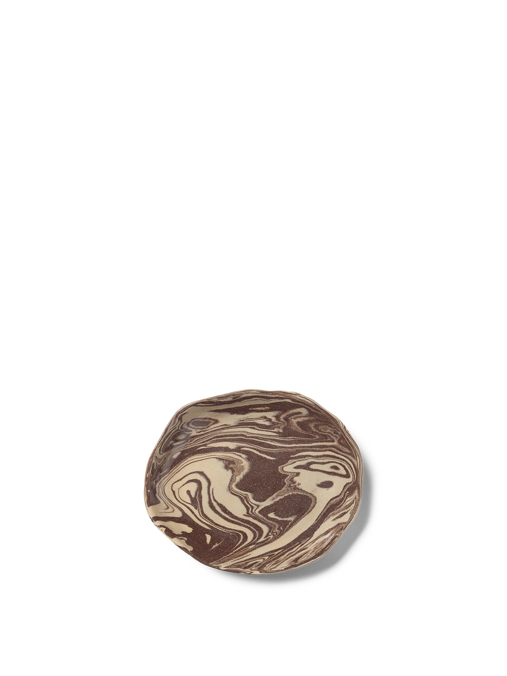 ferm LIVING Ryu Platter 18.5 cm – Sand / Brown
