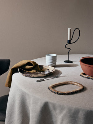 ferm LIVING Ryu Platter 18.5 cm – Sand / Brown